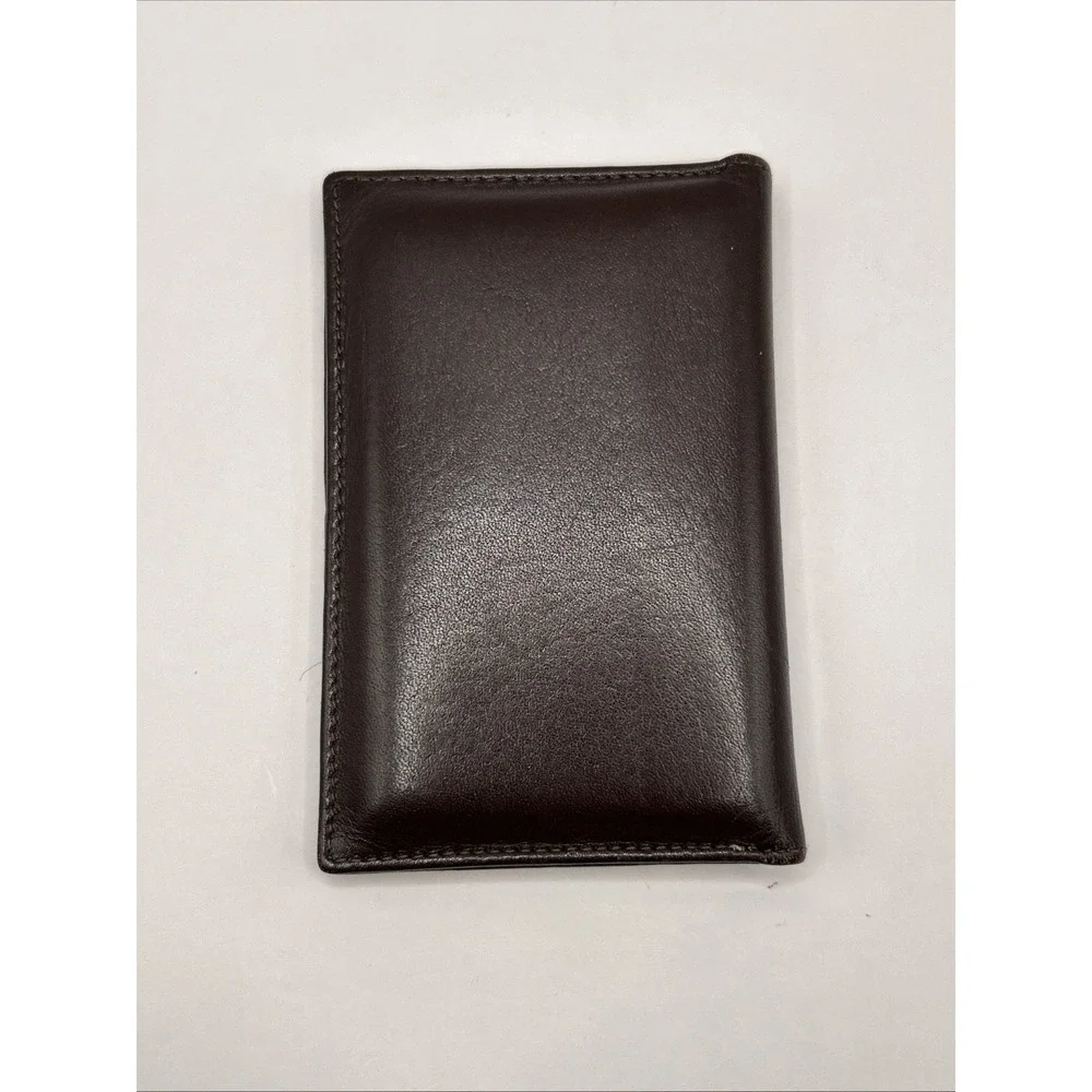 Bosca Full Grain Leather Bifold Wallet – Brown – Minimalist – Used